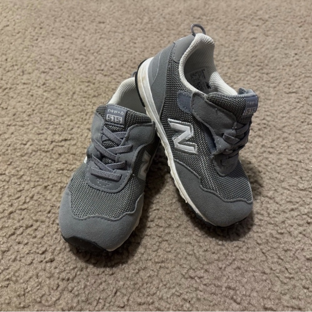 New Balance Kids' Charcoal Sneakers